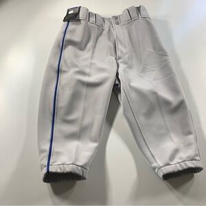 Mizuno Premier Adult Small Baseball Pants Short Knickers Pant Gray Royal